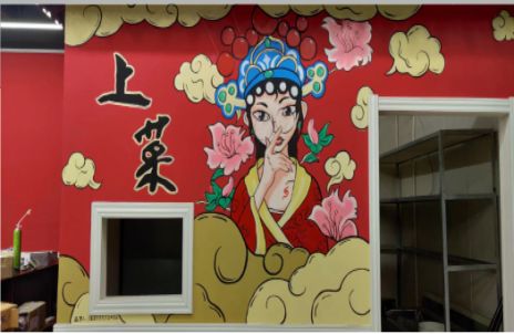 思礼墙体彩绘的发展和应用